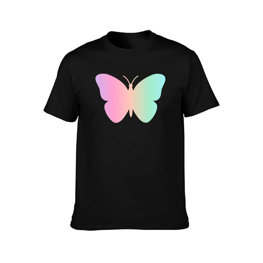 Pastel Butterfly, Butterfly Art, colorful butterfly T-Shirt cotton t shirt man t shirts for man cotton funny T-shirt