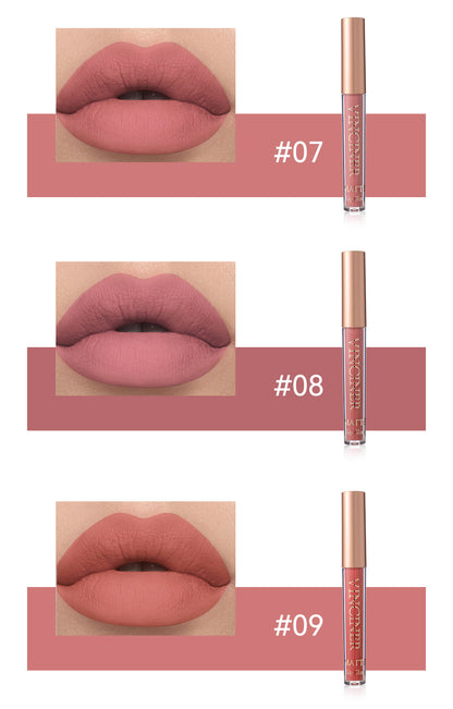 12 colors Matte Velvet Lip Glaze - Long Lasting, Waterproof, Non-Sticky, Smudge Proof Liquid Lipstick Valentine's Day Gifts