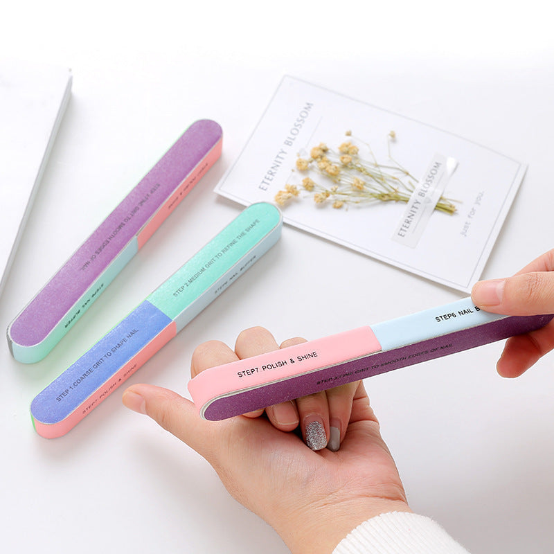 [Easy Manicure Tool] 7 Sides Nail Cuticle Polish Strip Tool - Easy Manicure And Pedicure With Clean Cut