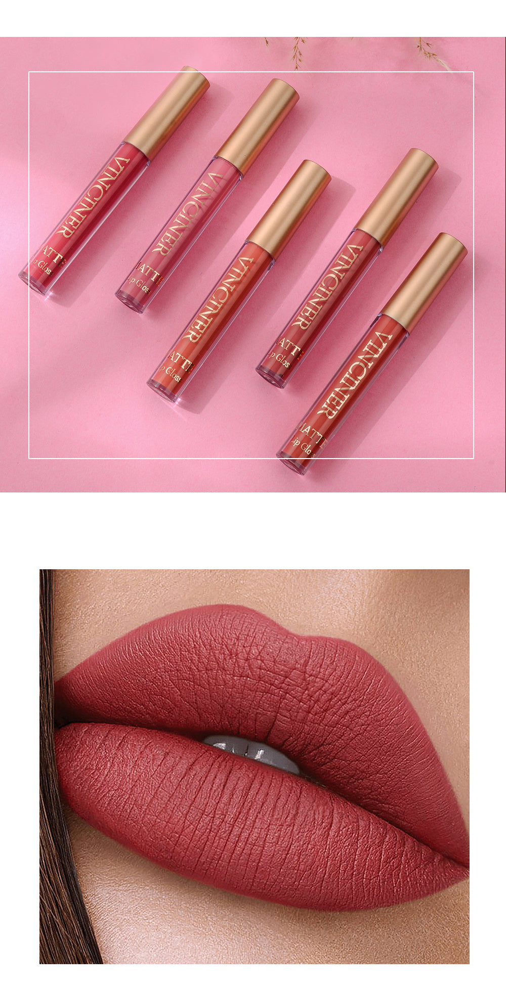 12 colors Matte Velvet Lip Glaze - Long Lasting, Waterproof, Non-Sticky, Smudge Proof Liquid Lipstick Valentine's Day Gifts