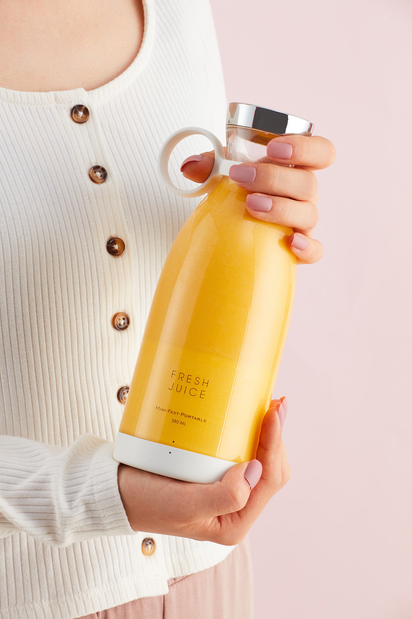 350ML Portable Electric Wireless Mini Fruit Blender Juicer - Perfect for On-the Go!