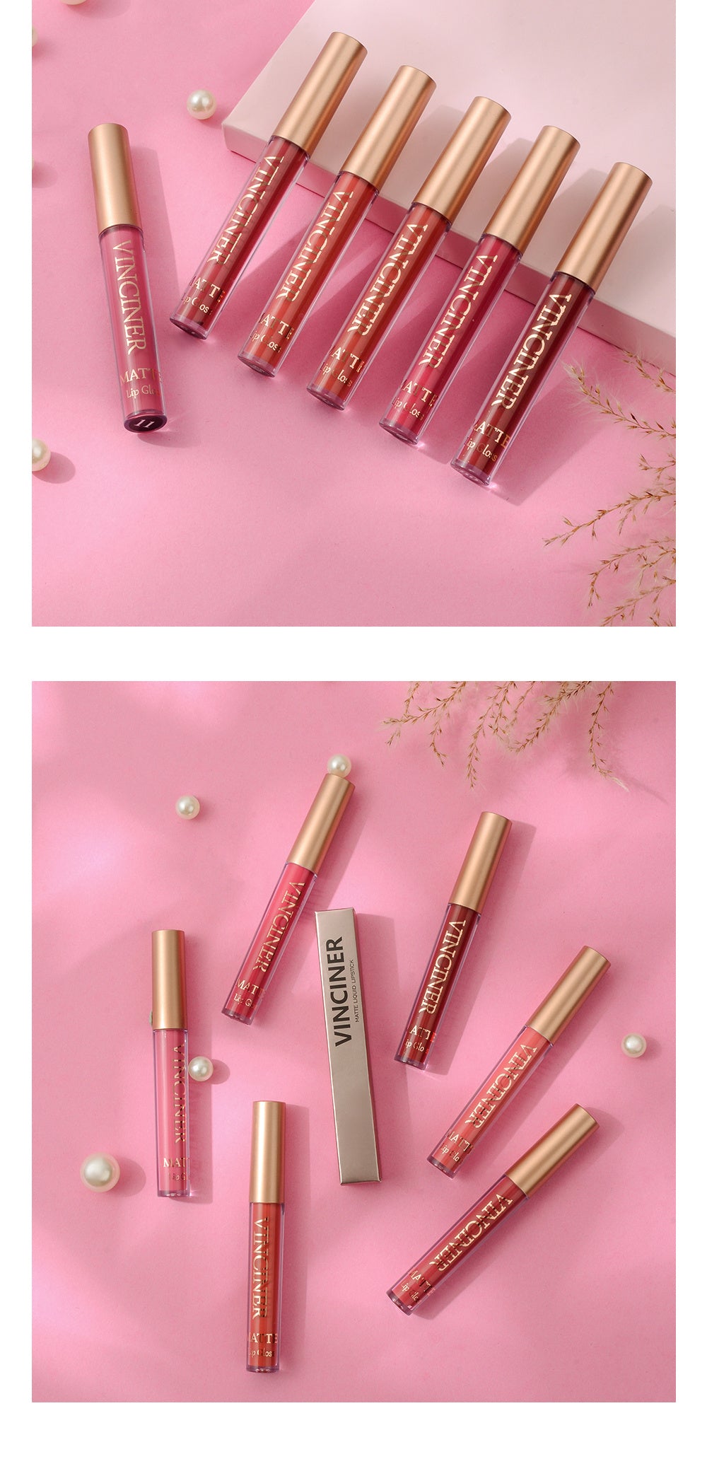 12 colors Matte Velvet Lip Glaze - Long Lasting, Waterproof, Non-Sticky, Smudge Proof Liquid Lipstick Valentine's Day Gifts