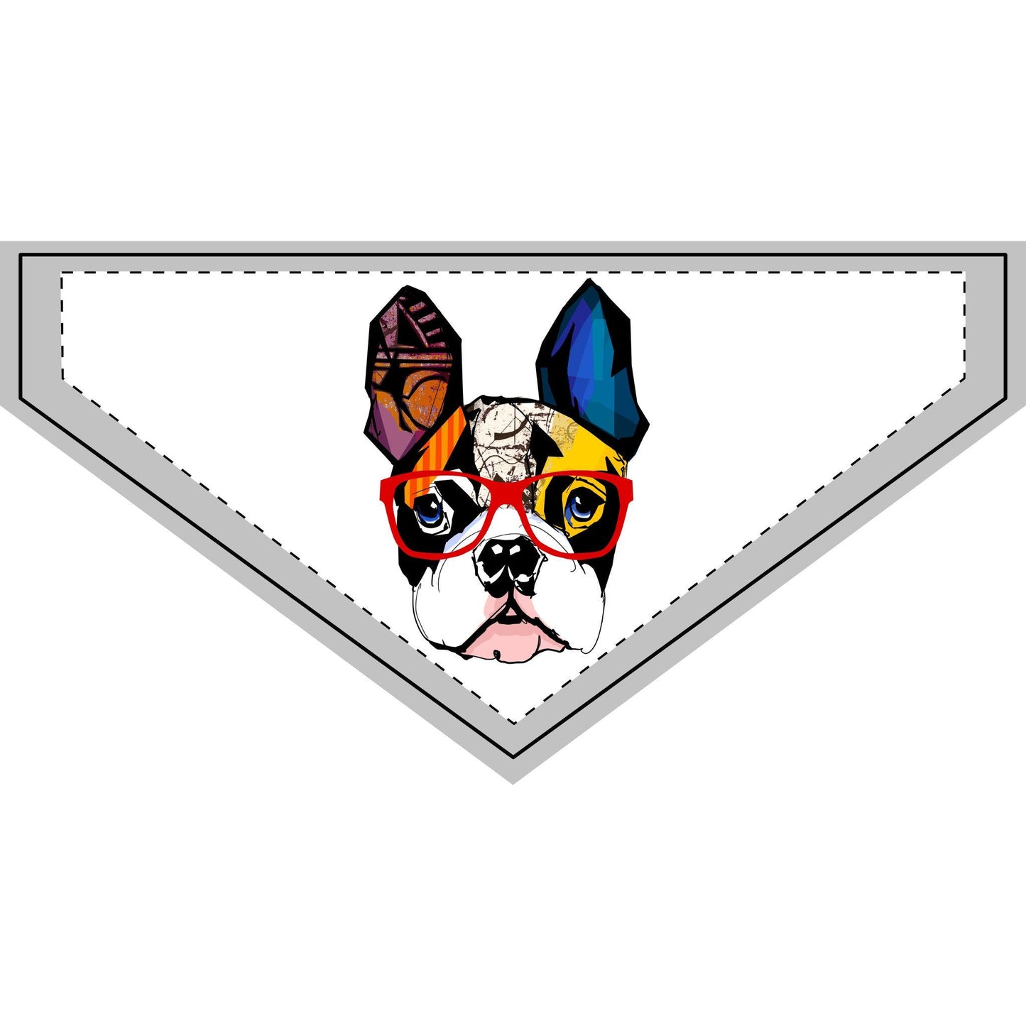 Whimsical Clip-on Pet Bandana - Fun Fashion for Dogs, Pet Costume, Gift for Pet Lovers, Stylish Dog Accessory, Unique Dog Apparel
