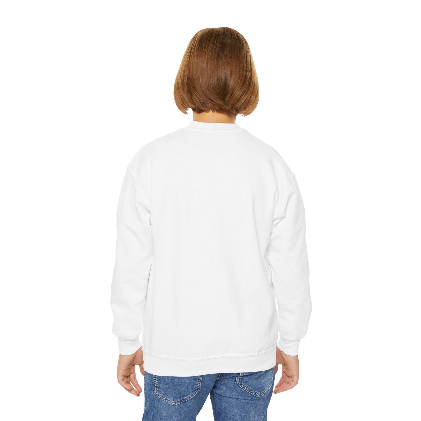 Elephant Family Youth Crewneck Sweatshirt, Trendy Kids Sweatshirt, Cute Animal Sweatshirt, Gift for Nature Lovers, Eco-friendly Apparel
