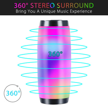 T&G 157 LED Colorful Light Flashing Wireless Wireless Speaker with Subwoofer, 3D Surround Sound, USB Charging, Built-in Microphone, Portable Outdoor Speaker, 5.0 Channel Configuration, Lithium Battery, Non-Waterproof, ≤36V