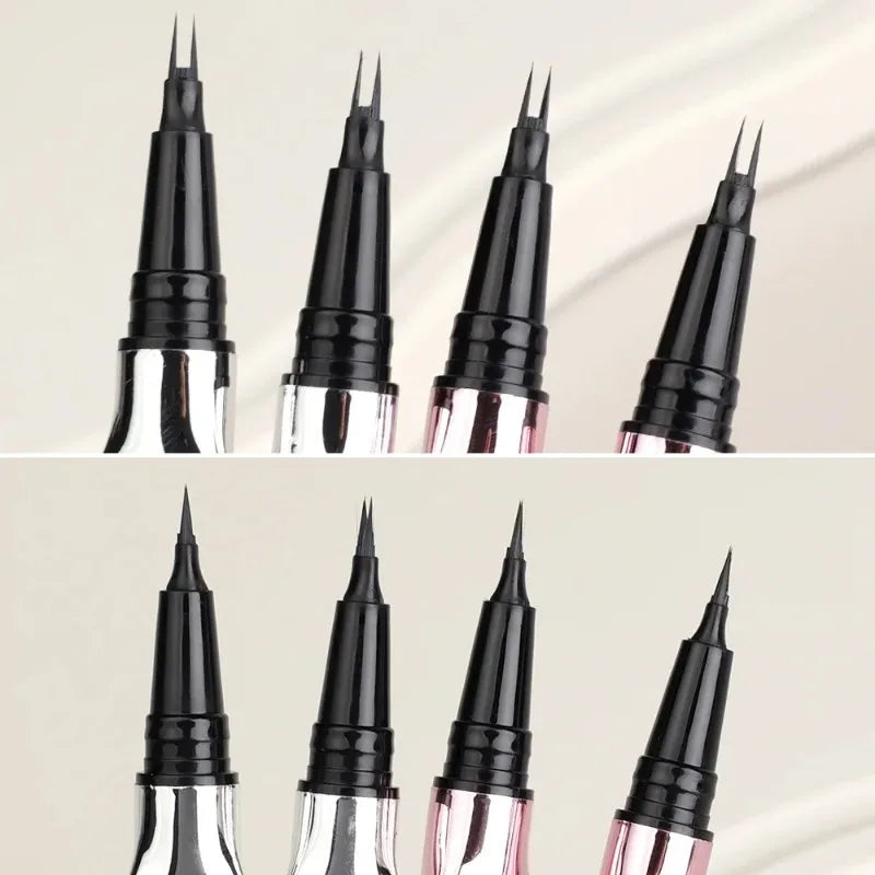 2Points Eyebrow Pencil Long Lasting Easy To Grip Eyebrow Tattoo Waterproof Thin Liquid Lying Silkworm Brow Pen Korean Makeup New