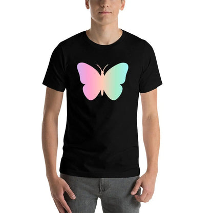 Pastel Butterfly, Butterfly Art, colorful butterfly T-Shirt cotton t shirt man t shirts for man cotton funny T-shirt