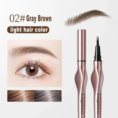2Points Eyebrow Pencil Long Lasting Easy To Grip Eyebrow Tattoo Waterproof Thin Liquid Lying Silkworm Brow Pen Korean Makeup New
