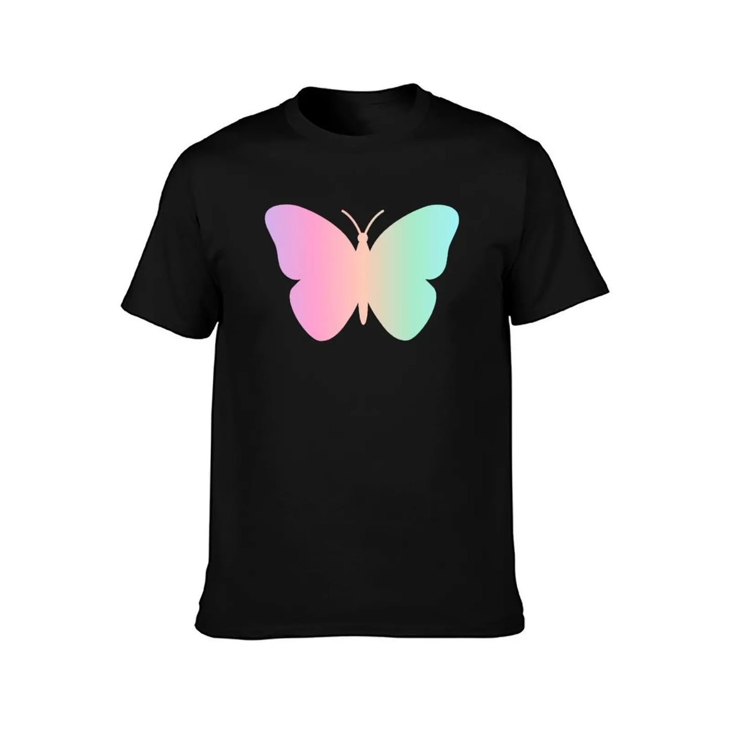 Pastel Butterfly, Butterfly Art, colorful butterfly T-Shirt cotton t shirt man t shirts for man cotton funny T-shirt