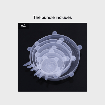 6pcs Reusable Silicone Lid Lids Compatible for Bowls, Plates, Pots & Pans - Multi-Size Dishwasher & Fridge Safe Food Storage Covers, Durable -Fit Lid Fits Most Containers