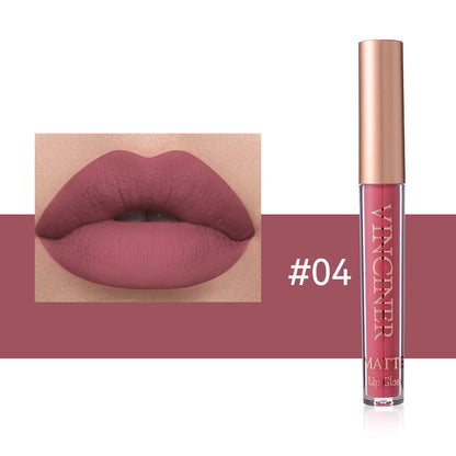 12 colors Matte Velvet Lip Glaze - Long Lasting, Waterproof, Non-Sticky, Smudge Proof Liquid Lipstick Valentine's Day Gifts