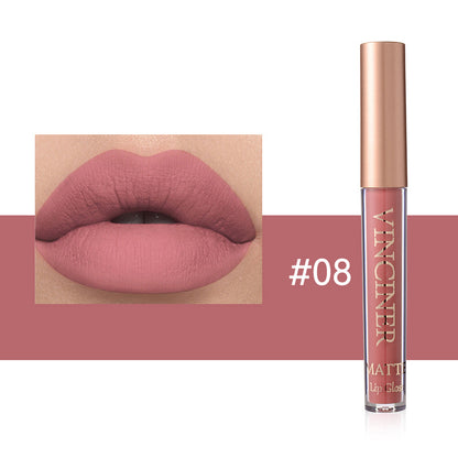 12 colors Matte Velvet Lip Glaze - Long Lasting, Waterproof, Non-Sticky, Smudge Proof Liquid Lipstick Valentine's Day Gifts