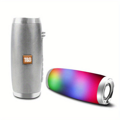 T&G 157 LED Colorful Light Flashing Wireless Wireless Speaker with Subwoofer, 3D Surround Sound, USB Charging, Built-in Microphone, Portable Outdoor Speaker, 5.0 Channel Configuration, Lithium Battery, Non-Waterproof, ≤36V