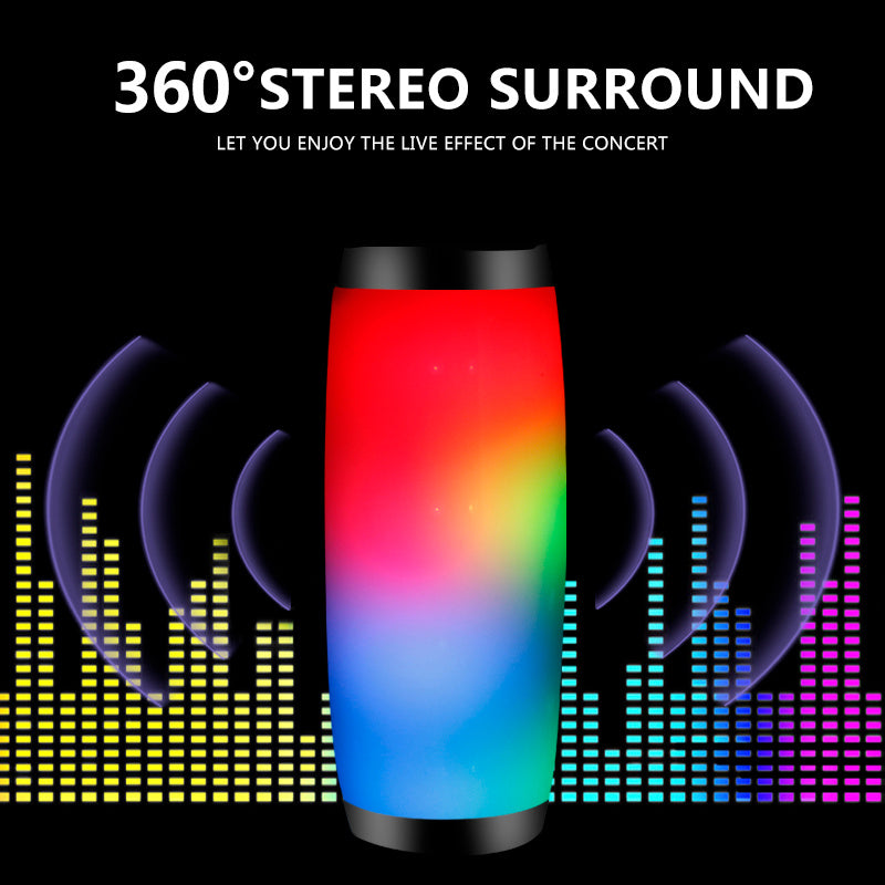 T&G 157 LED Colorful Light Flashing Wireless Wireless Speaker with Subwoofer, 3D Surround Sound, USB Charging, Built-in Microphone, Portable Outdoor Speaker, 5.0 Channel Configuration, Lithium Battery, Non-Waterproof, ≤36V