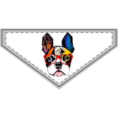 Whimsical Clip-on Pet Bandana - Fun Fashion for Dogs, Pet Costume, Gift for Pet Lovers, Stylish Dog Accessory, Unique Dog Apparel