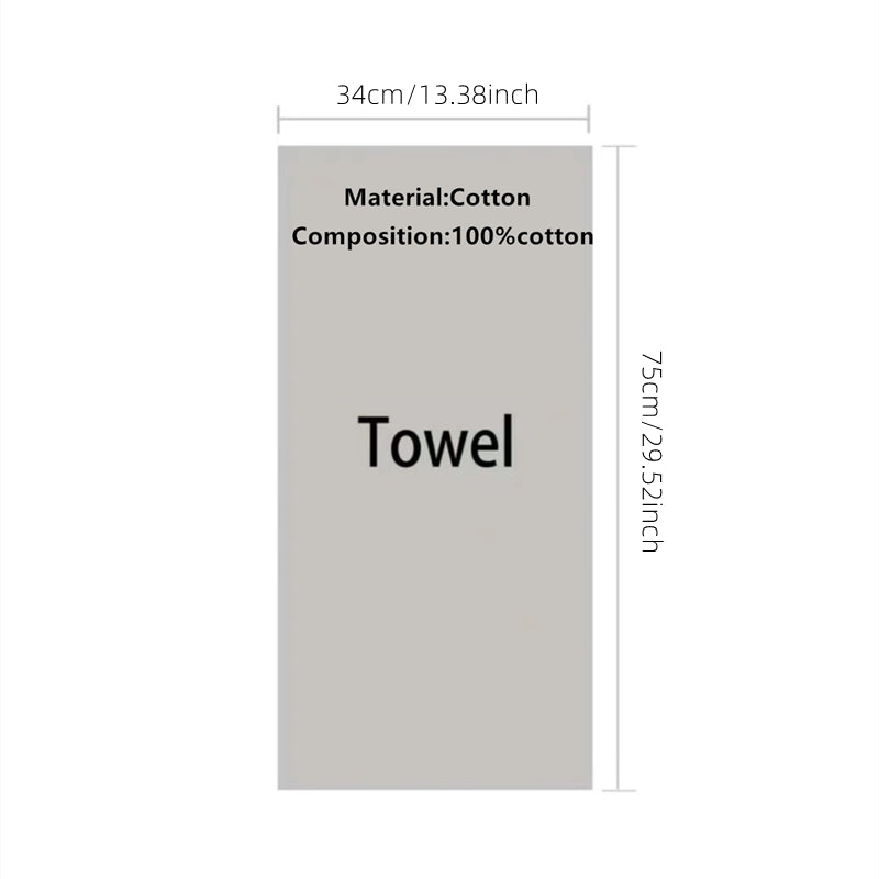 1pc Soft And Absorbent Heart Towel - For Bathing And Washing, Heart Embroidered Hand Towels Perfect For Couples & Lovers, Valentine's Day Gifts, Bathroom Accessories