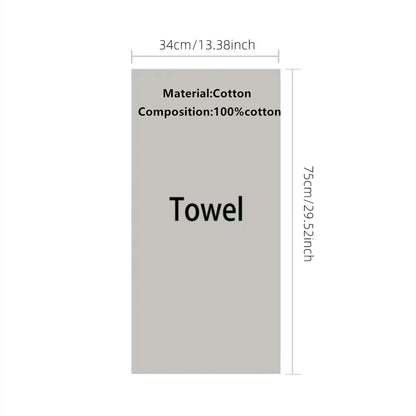 1pc Soft And Absorbent Heart Towel - For Bathing And Washing, Heart Embroidered Hand Towels Perfect For Couples & Lovers, Valentine's Day Gifts, Bathroom Accessories