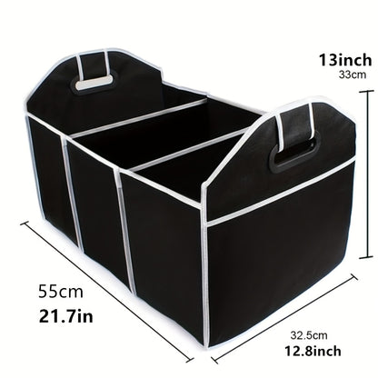 Car Trunk Cargo Storage Bag, Foldable Black Storage Box For Car And Trunk