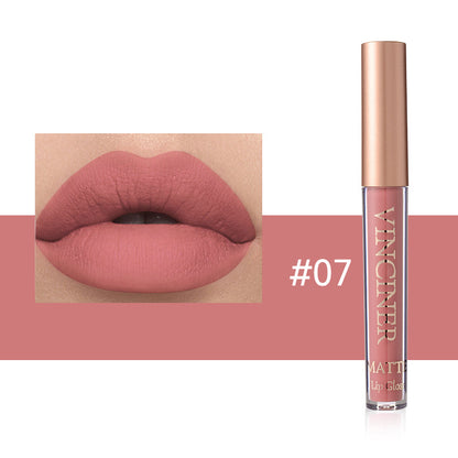 12 colors Matte Velvet Lip Glaze - Long Lasting, Waterproof, Non-Sticky, Smudge Proof Liquid Lipstick Valentine's Day Gifts